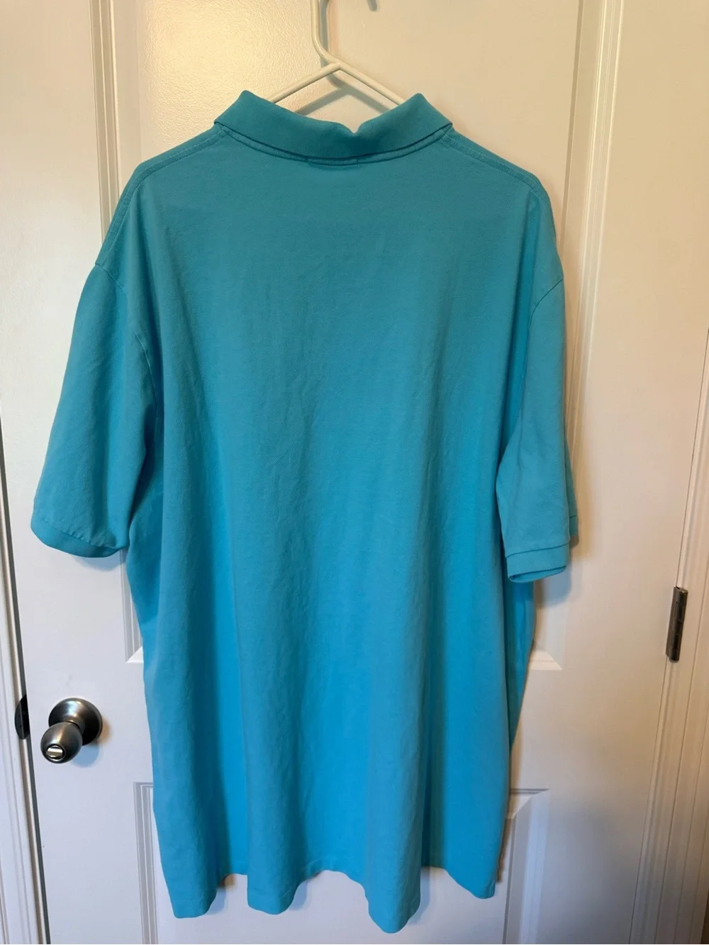 Ralph Lauren Men's Polo Shirt in Aqua Blue with Yellow Pony